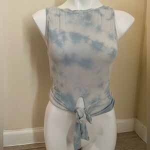 Victoria's Secret Light Blue Tie-Dye Tank Top